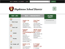 Tablet Screenshot of hopkintonschools.org